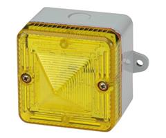 #-L101XAC230AW/Y E2S L101XAC230AW/Y XenonStrobe L101X-A 230vAC [white]YELLOW 5J 1Hz IP66 , White A-Box with Lugs